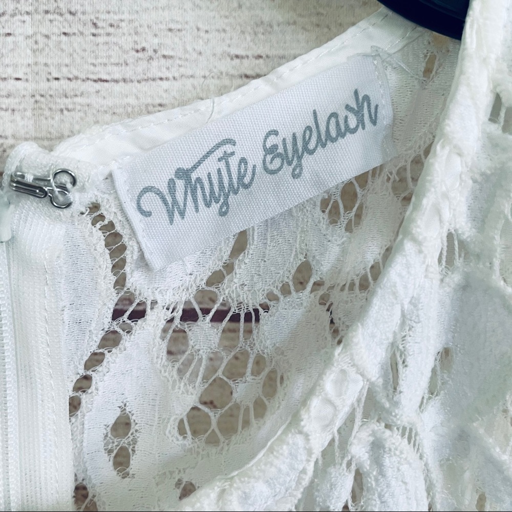 NWOT* WHYTE EYELASH - Starry Night Lace Jumpsuit - Picture 8 of 16